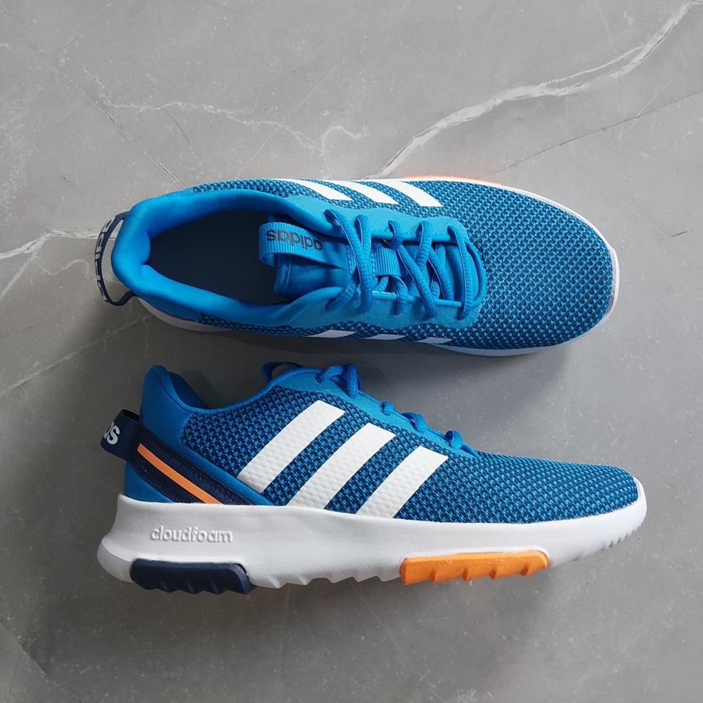 Adidas Blue and White Sneakers